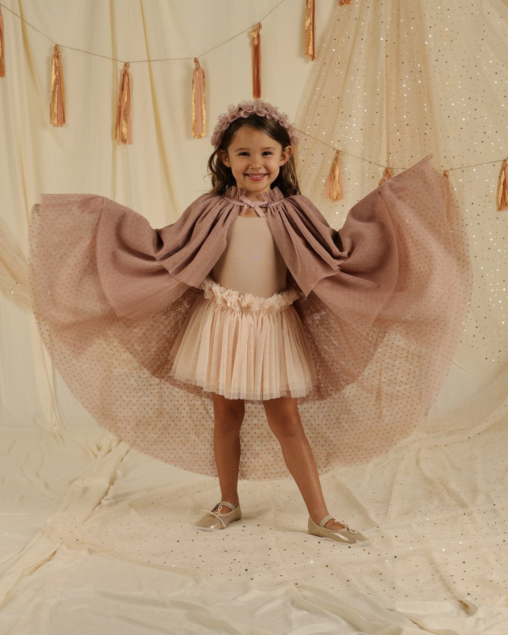 Tulle Cape || Dusty Rose - Rylee + Cru Canada