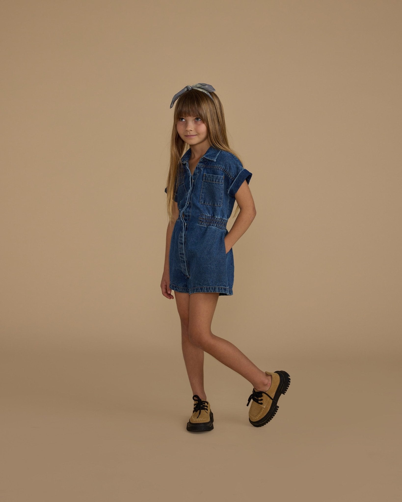 Utility Romper || Indigo - Rylee + Cru Canada