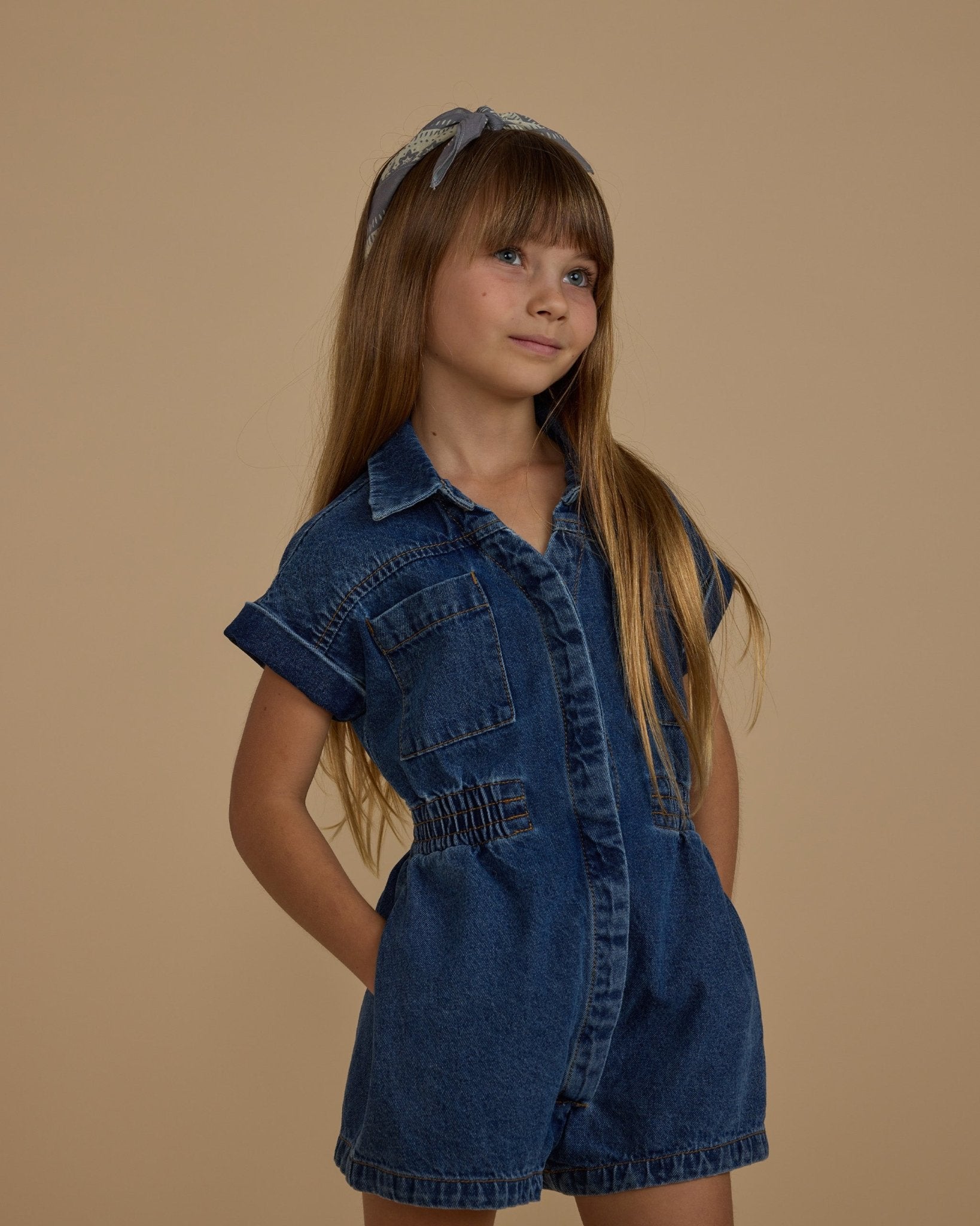 Utility Romper || Indigo - Rylee + Cru Canada