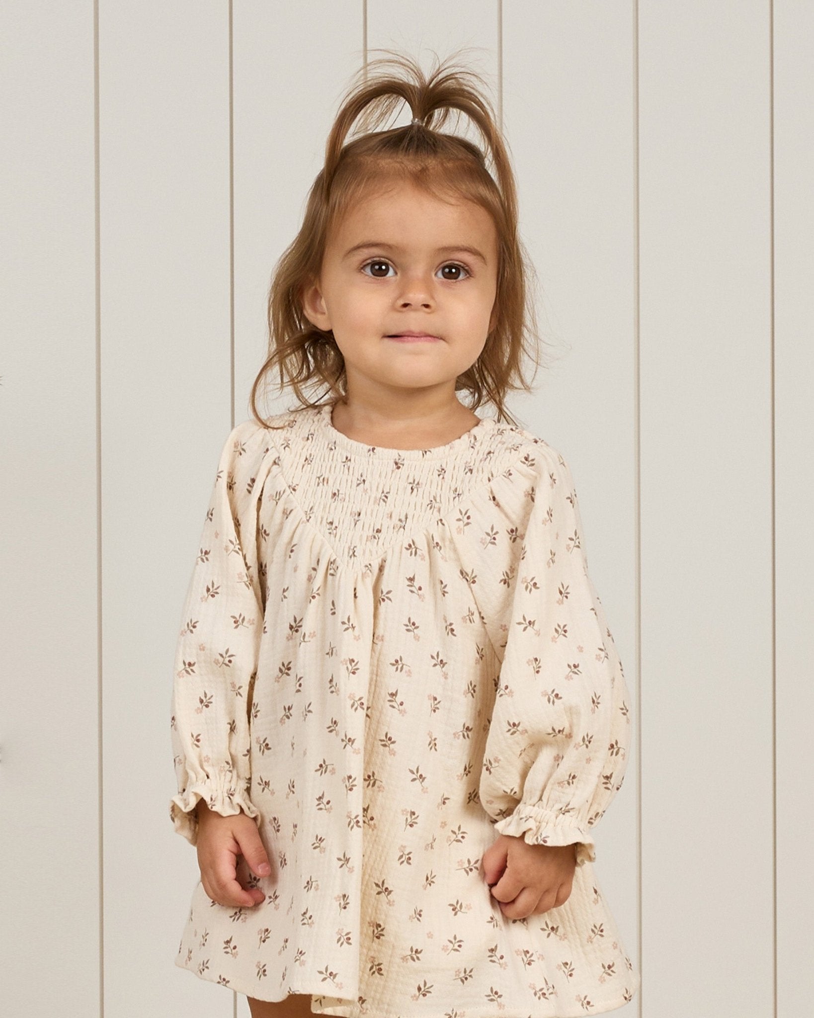 V Smocked Dress || Holly Berry - Rylee + Cru Canada