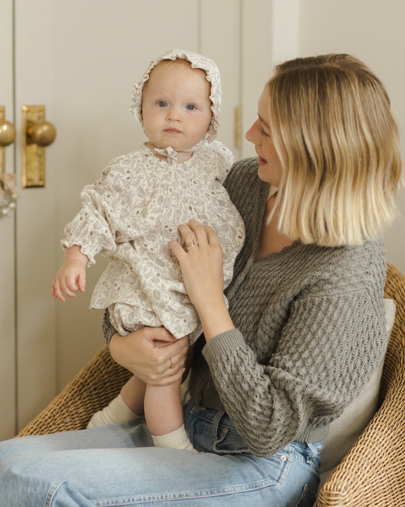 V Smocked Dress || Winter Floral - Rylee + Cru Canada