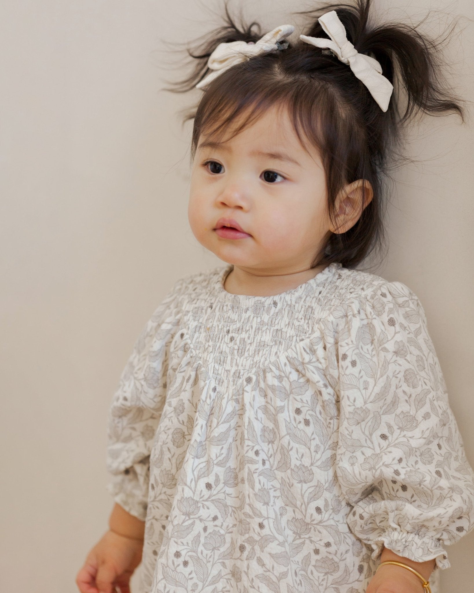 V Smocked Dress || Winter Floral - Rylee + Cru Canada