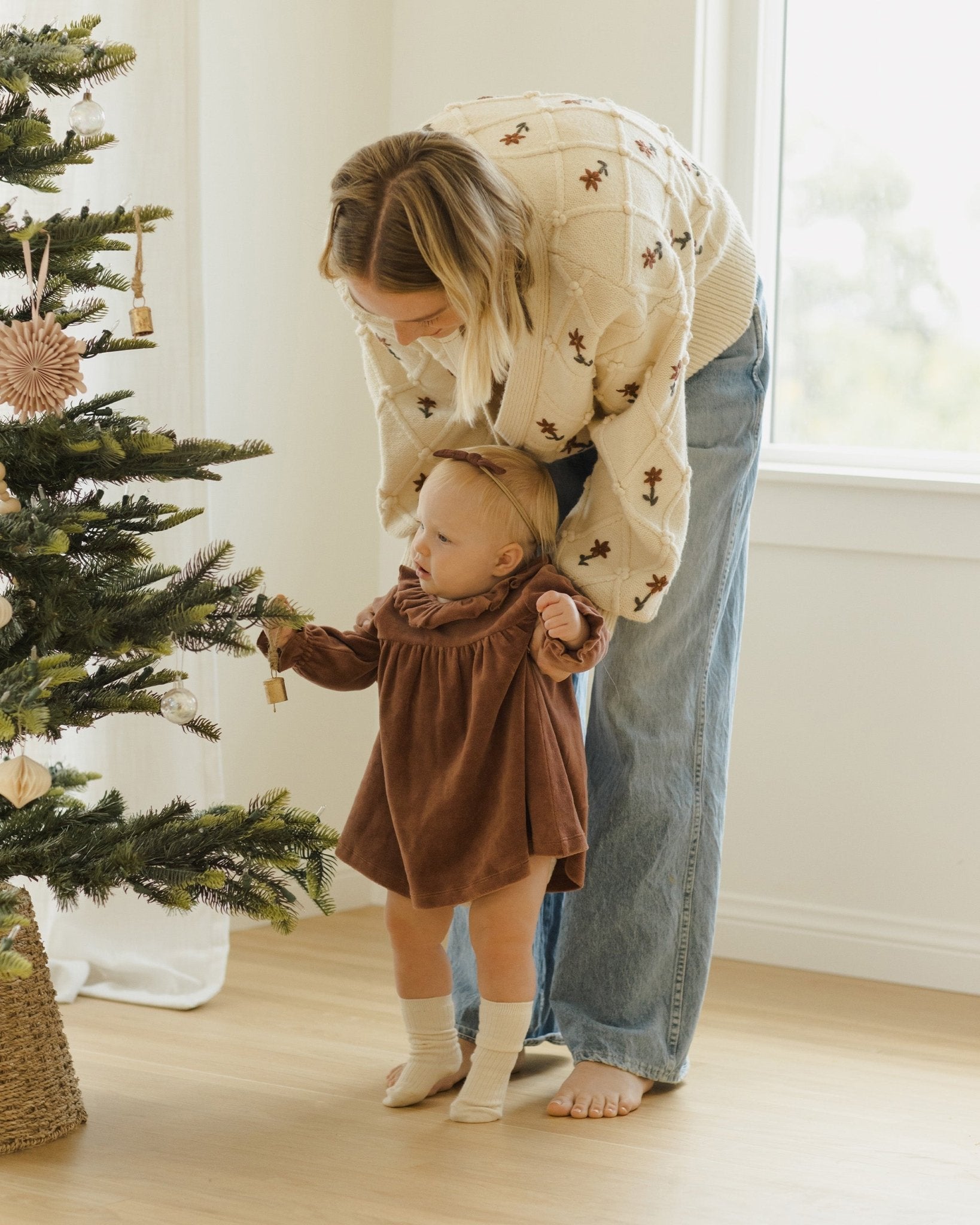 Velour Baby Dress || Cranberry - Rylee + Cru Canada