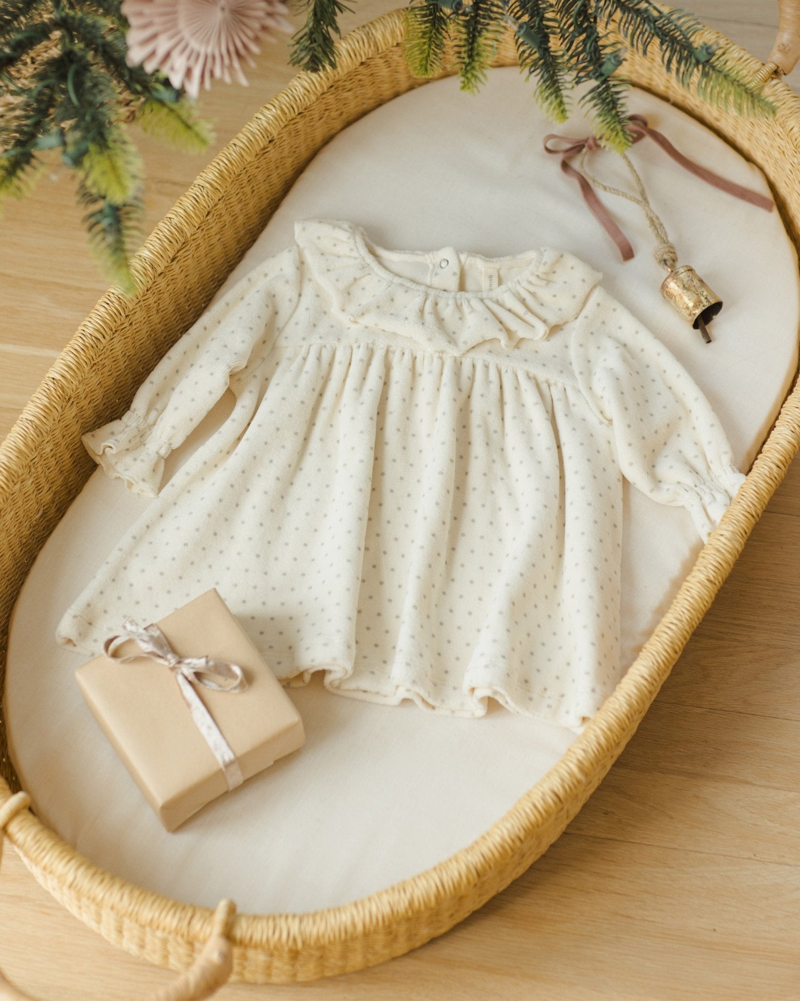 Velour Baby Dress || Polka Dot* - Rylee + Cru Canada