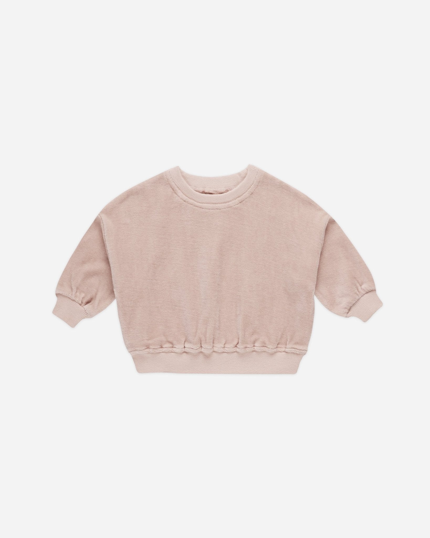 Velour Relaxed Sweatshirt || Blush - Rylee + Cru Canada