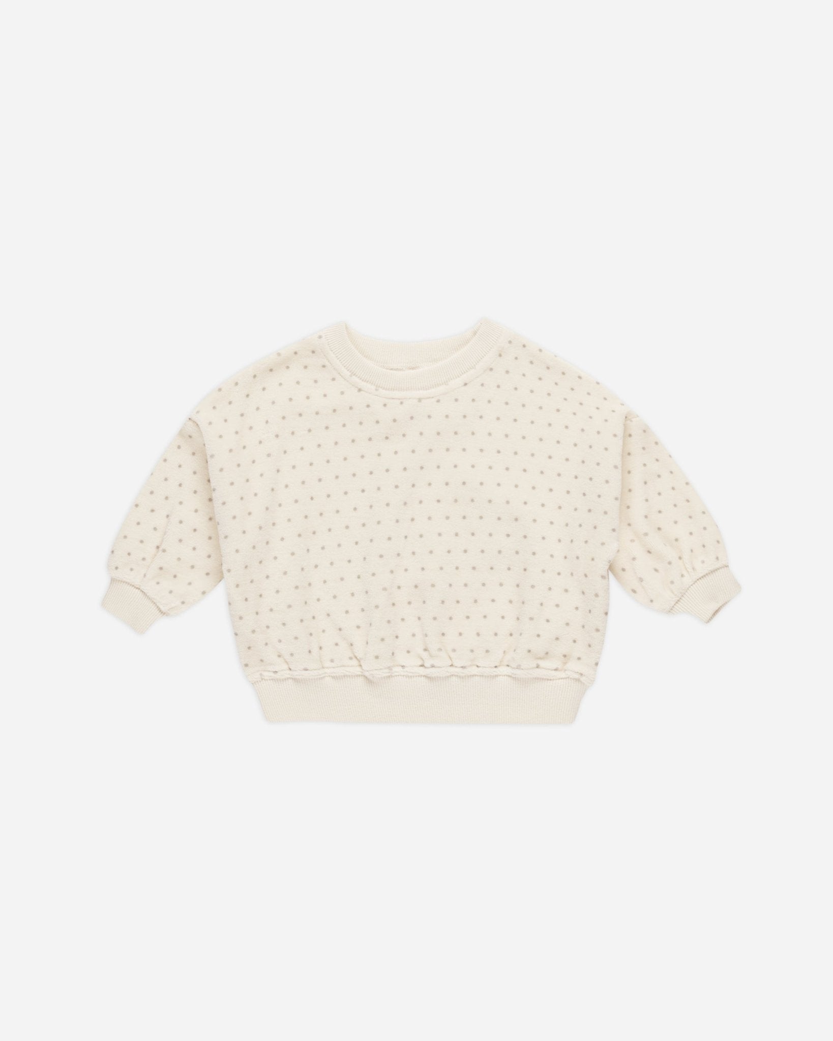 Velour Relaxed Sweatshirt || Polka Dot - Rylee + Cru Canada