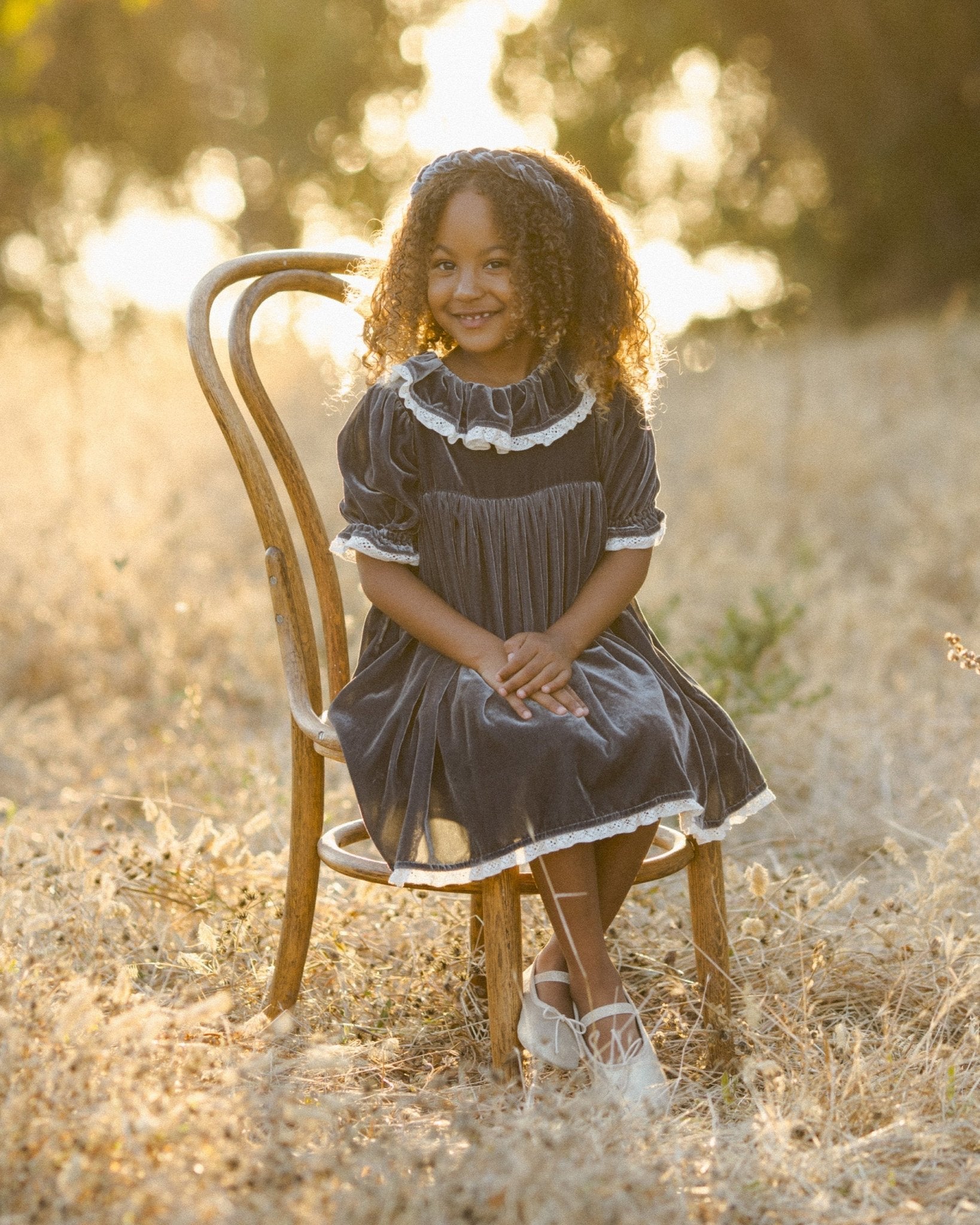 Velvet Braided Headband || Midnight - Rylee + Cru Canada