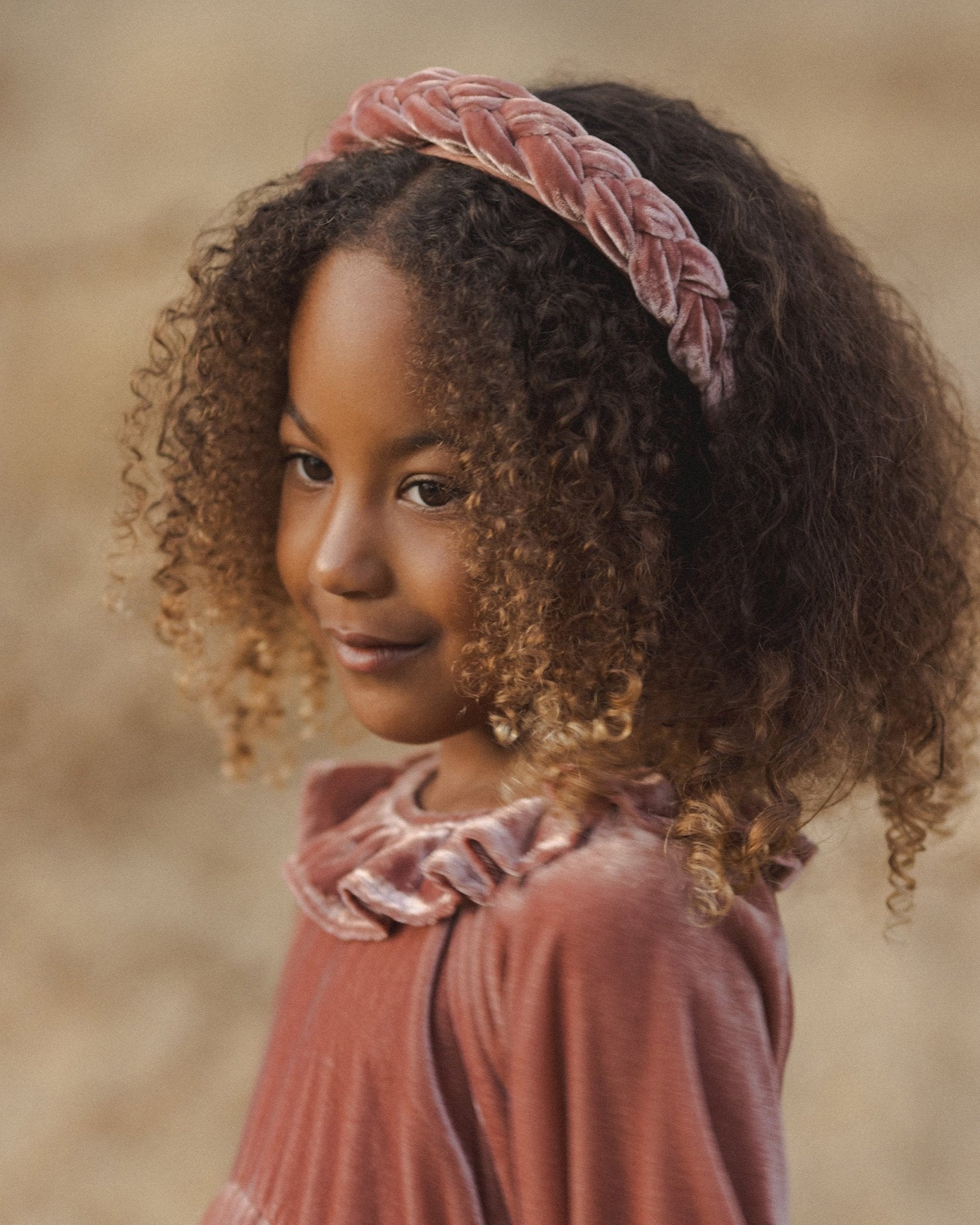 Velvet Braided Headband || Poppy - Rylee + Cru Canada