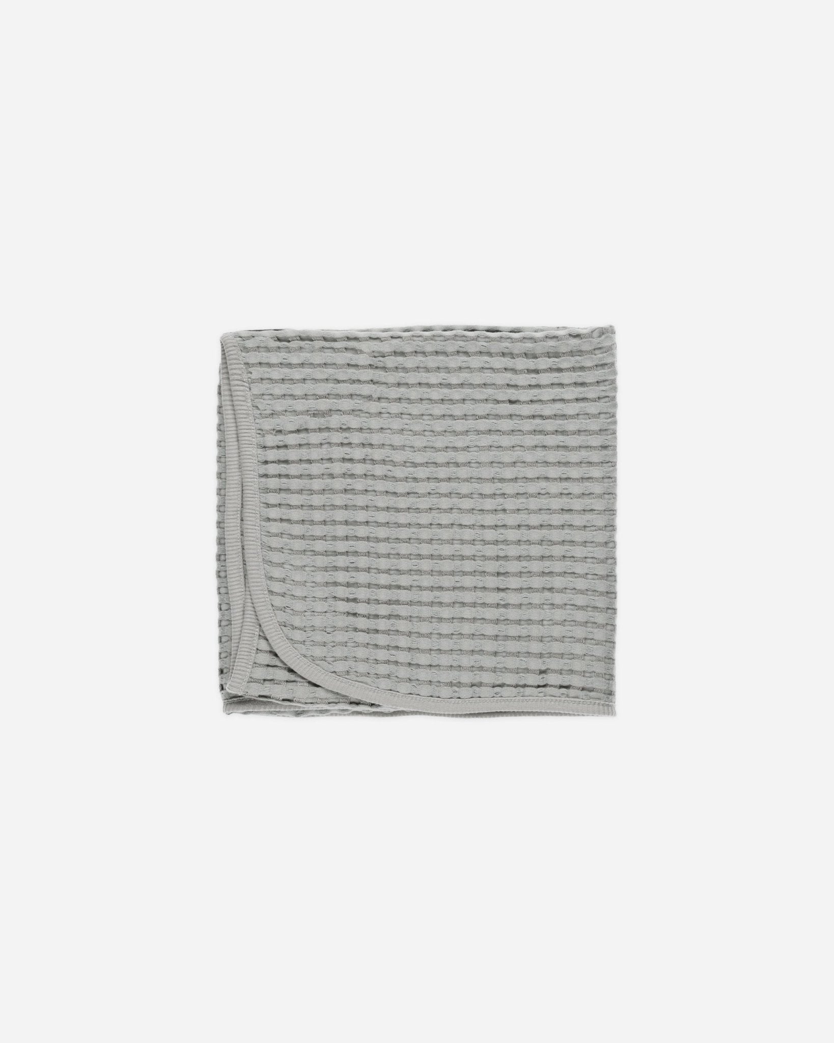 Waffle Baby Blanket || Dusty Blue - Rylee + Cru Canada