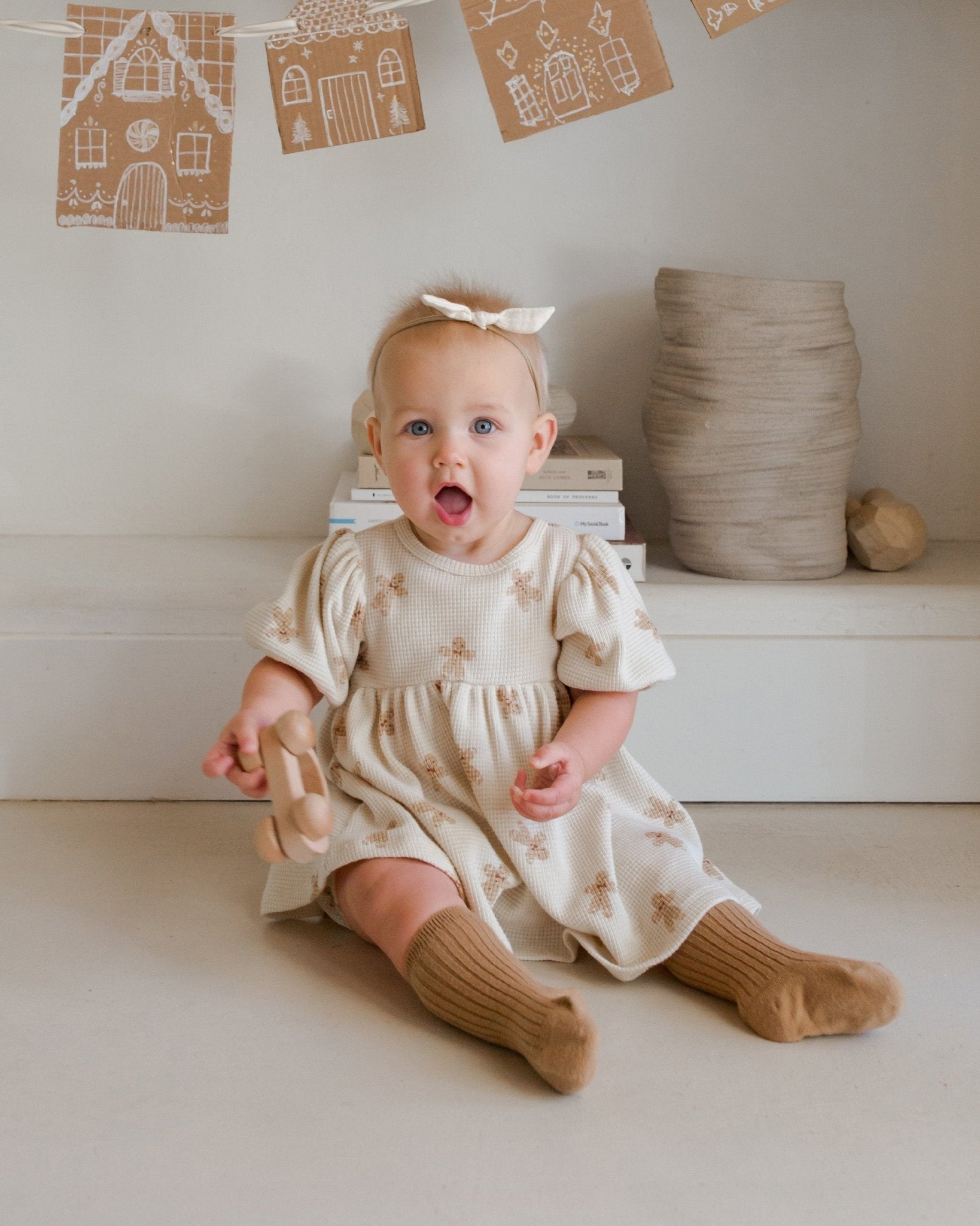 Waffle Babydoll Dress || Gingerbread - Rylee + Cru Canada