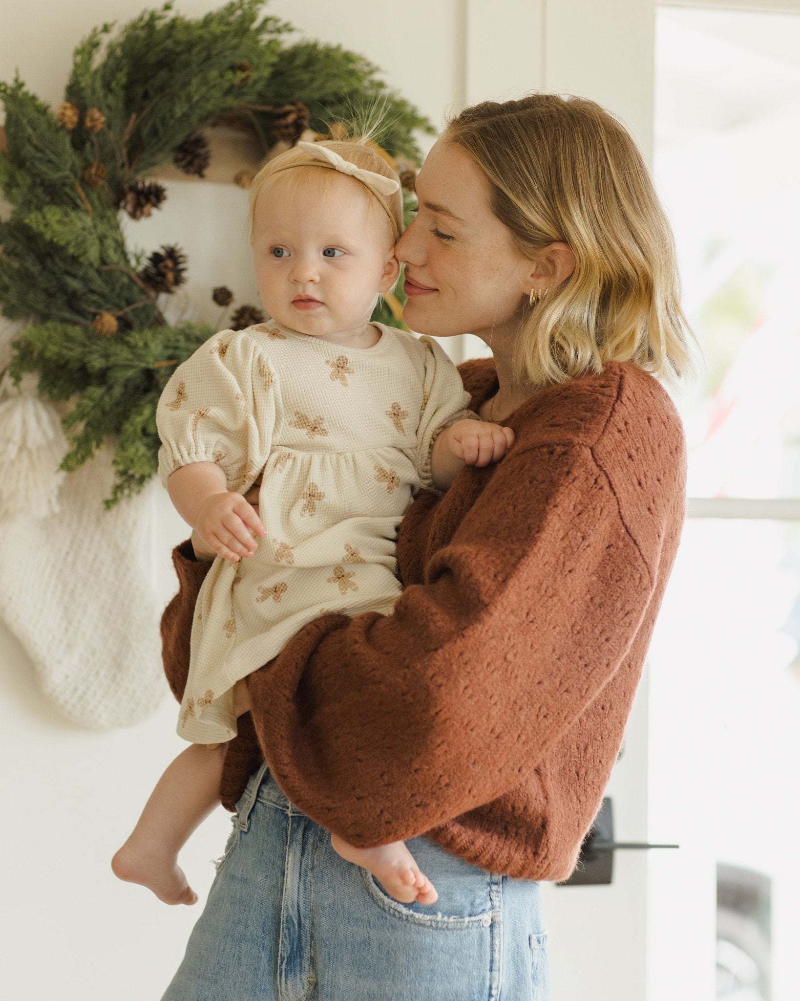 Waffle Babydoll Dress || Gingerbread - Rylee + Cru Canada