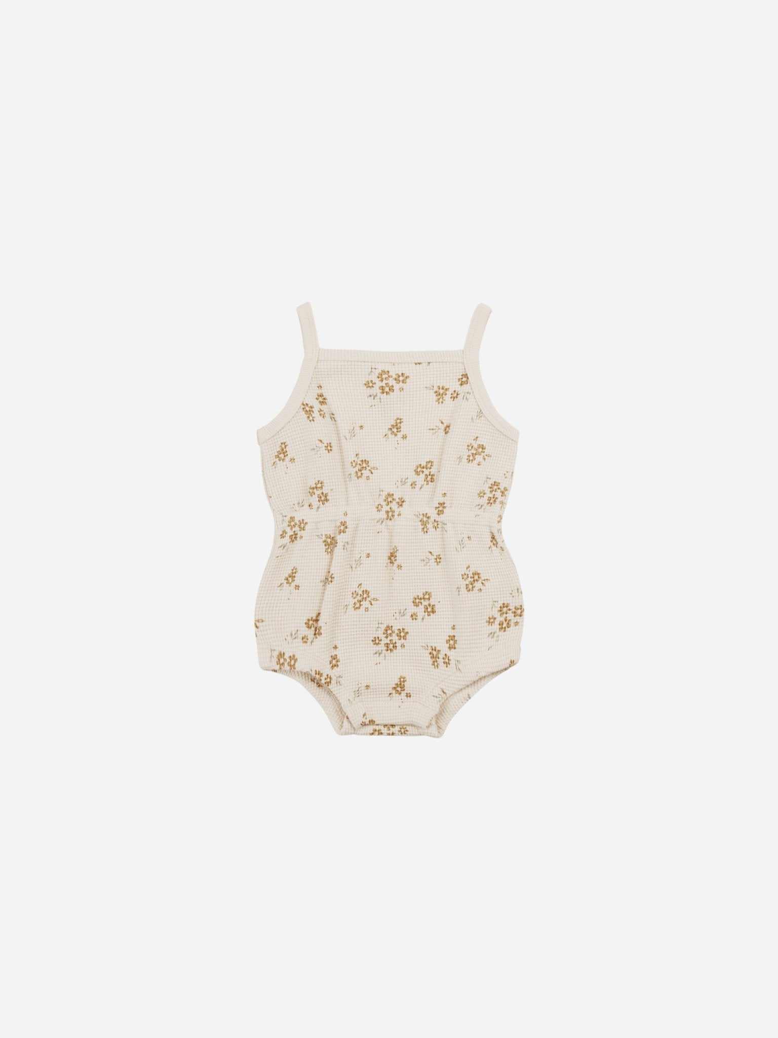 Waffle Cinch Romper || Honey Flower - Rylee + Cru Canada