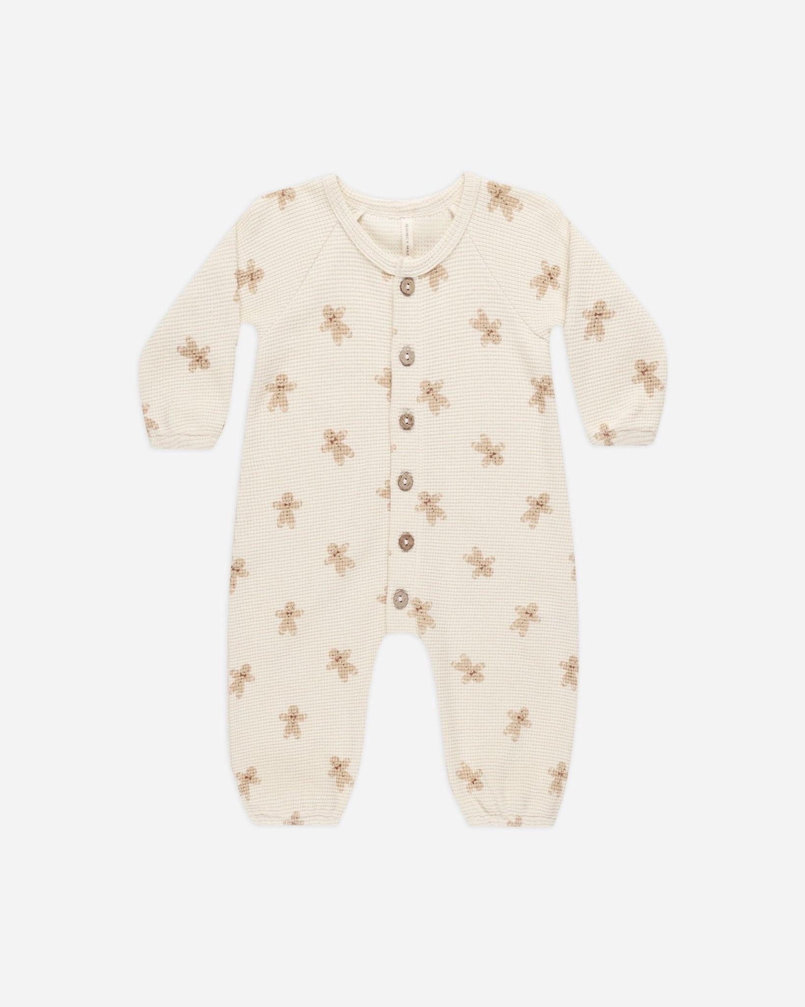 Waffle Long Sleeve Jumpsuit || Gingerbread - Rylee + Cru Canada