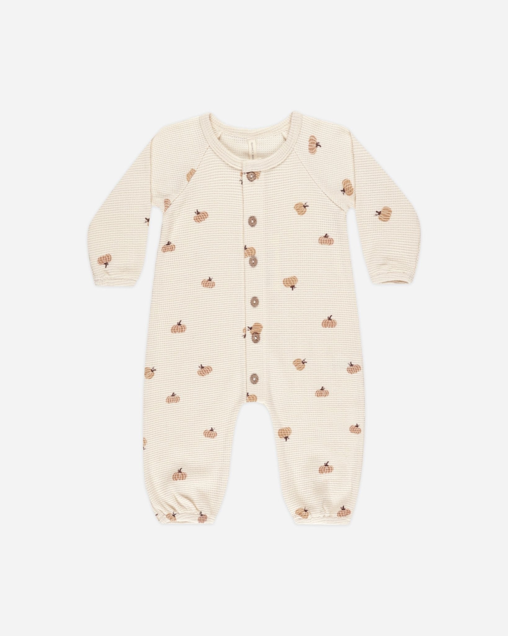 Waffle Long Sleeve Jumpsuit || Pumpkins - Rylee + Cru Canada