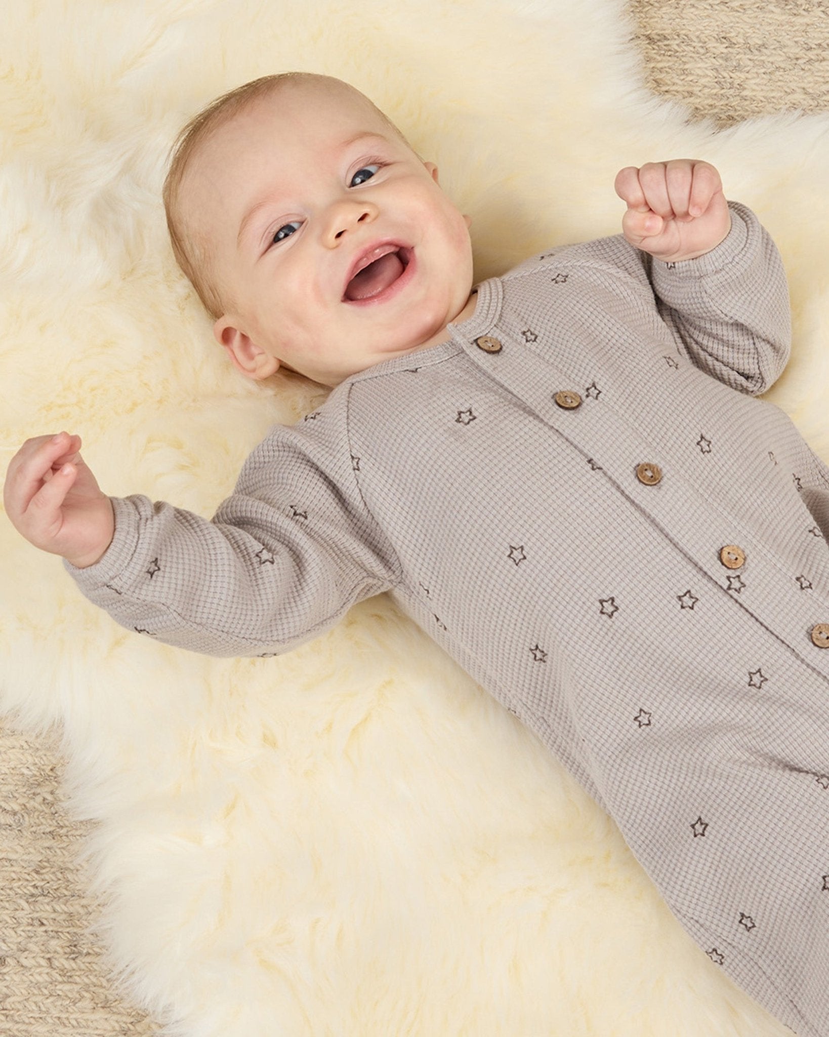 Waffle Long Sleeve Jumpsuit || Stars - Rylee + Cru Canada