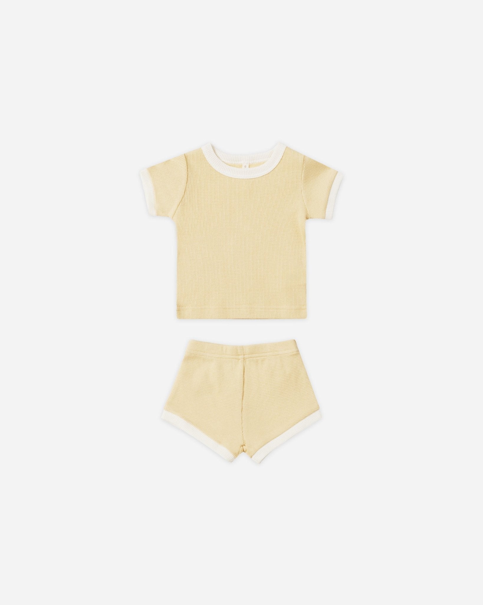 Waffle Shortie Set || Lemon* - Rylee + Cru Canada