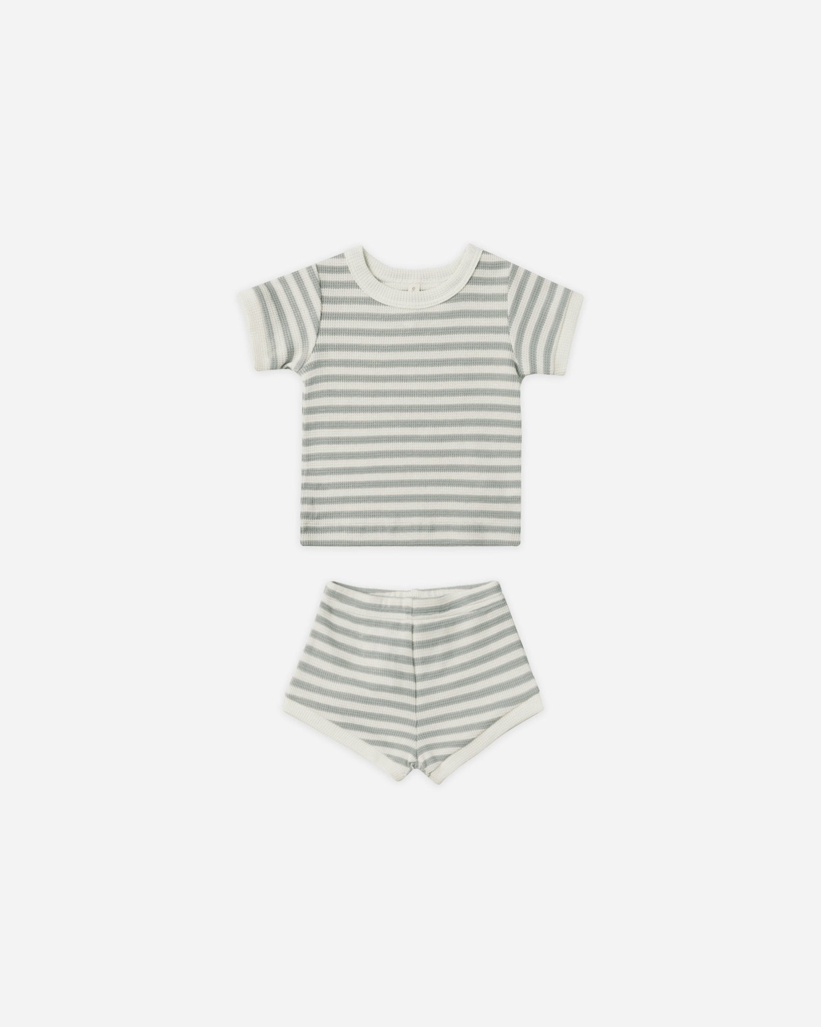 Waffle Shortie Set || Sky Stripe* - Rylee + Cru Canada