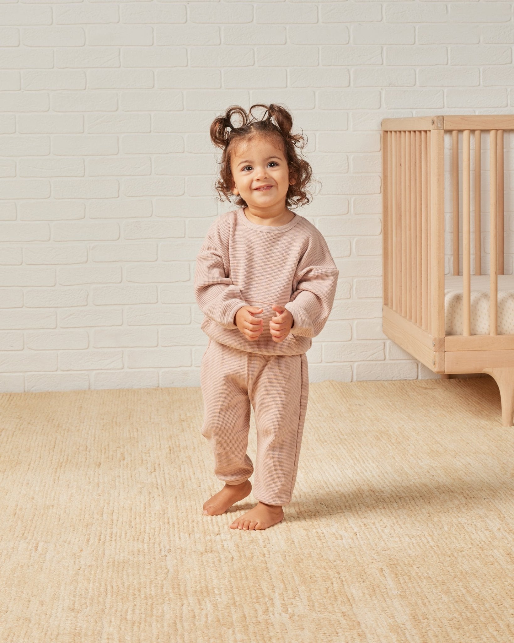 Waffle Slouch Set || Blush - Rylee + Cru Canada