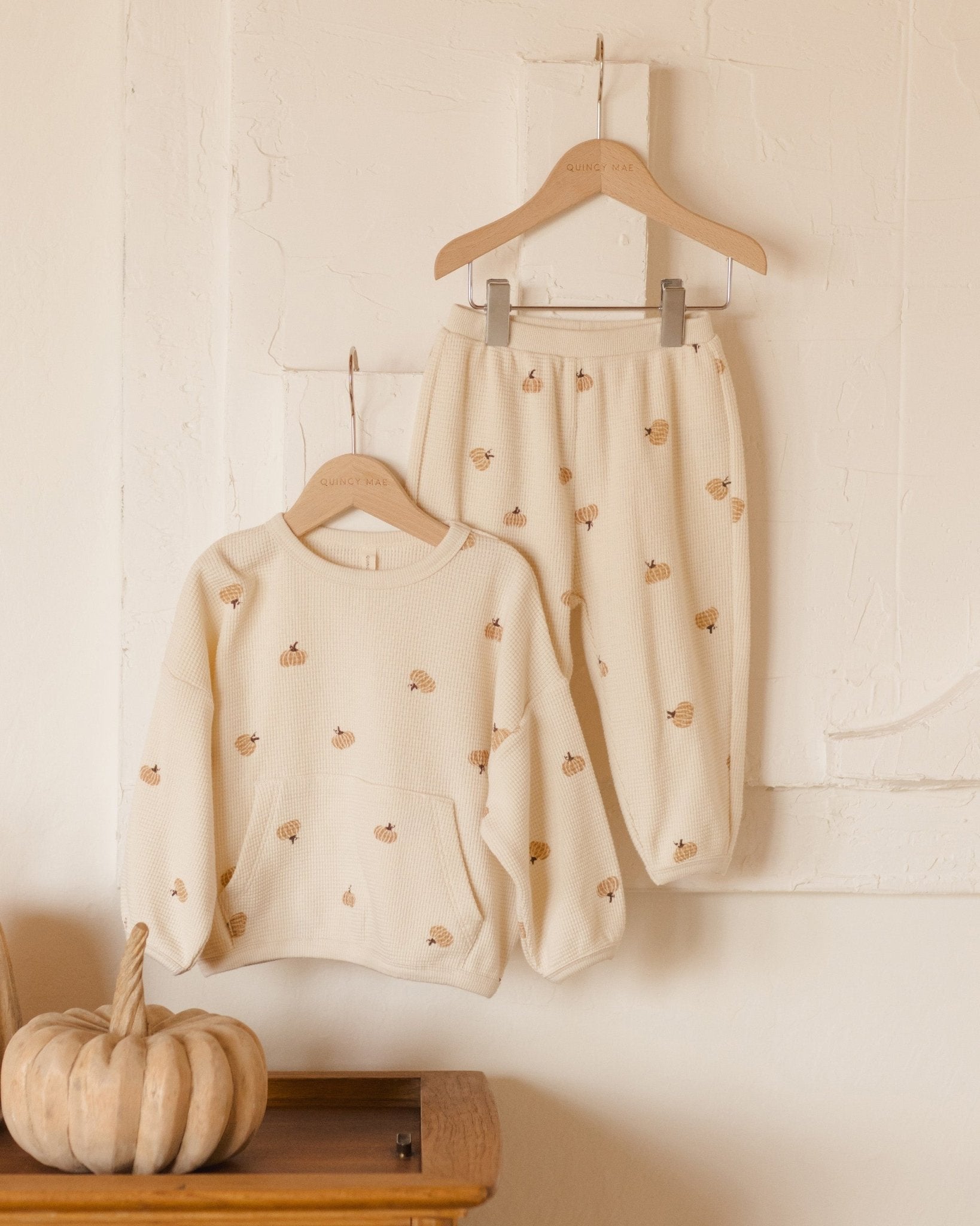 Waffle Slouch Set || Pumpkins - Rylee + Cru Canada