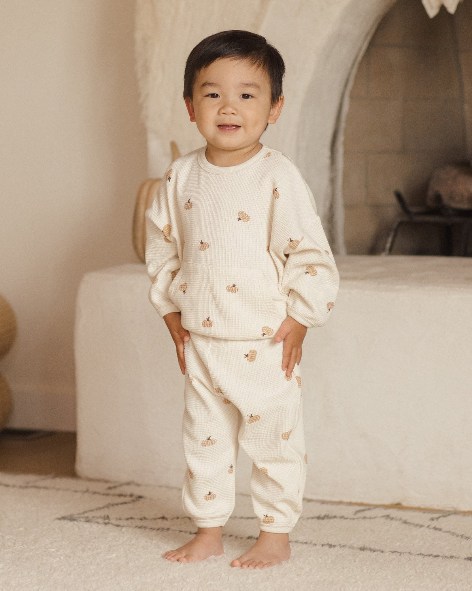 Waffle Slouch Set || Pumpkins - Rylee + Cru Canada