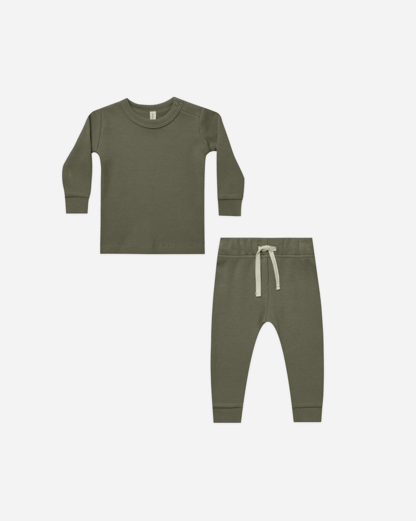 Waffle Top + Pant Set || Forest - Rylee + Cru Canada