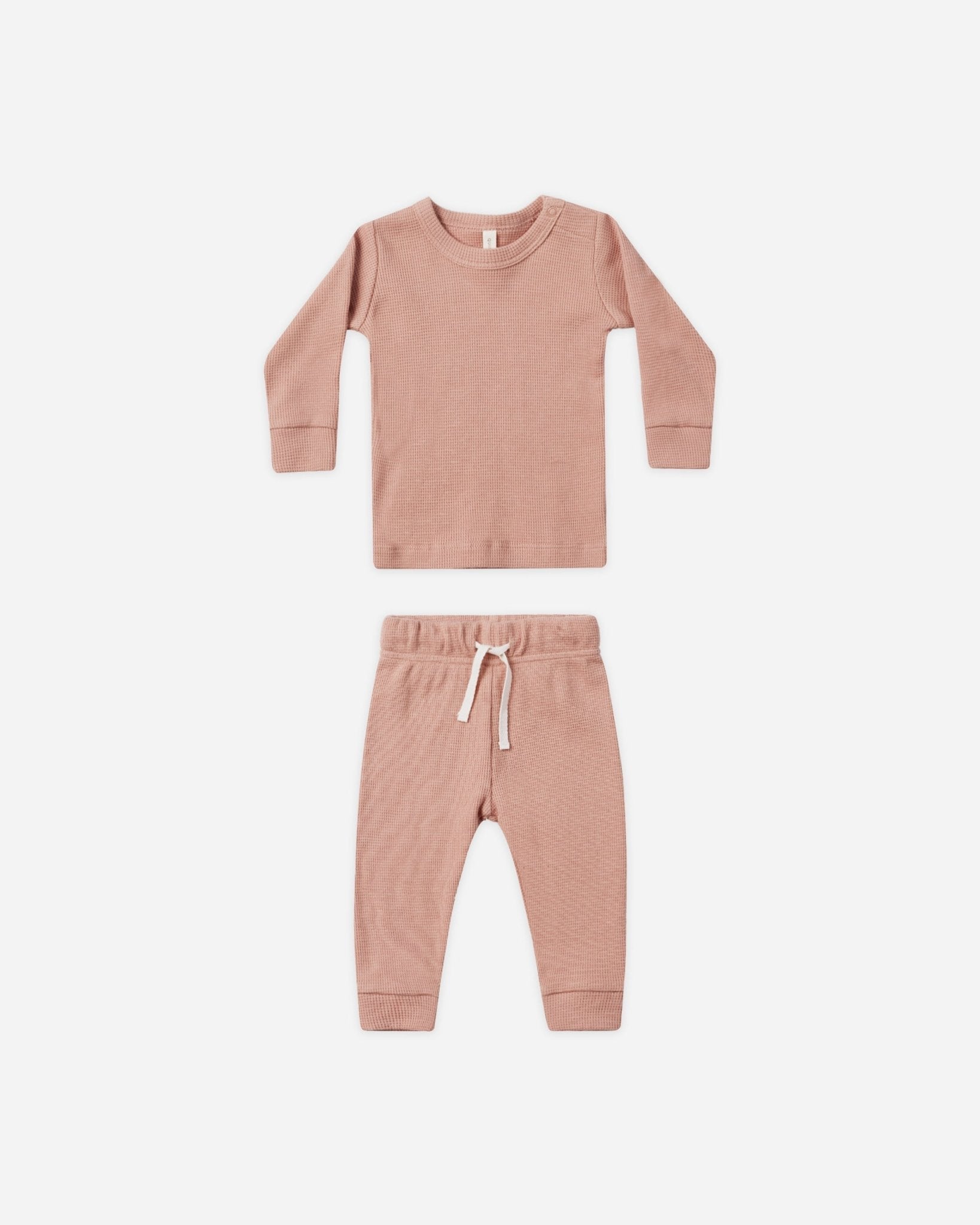 Waffle Top + Pant Set || Rose* - Rylee + Cru Canada