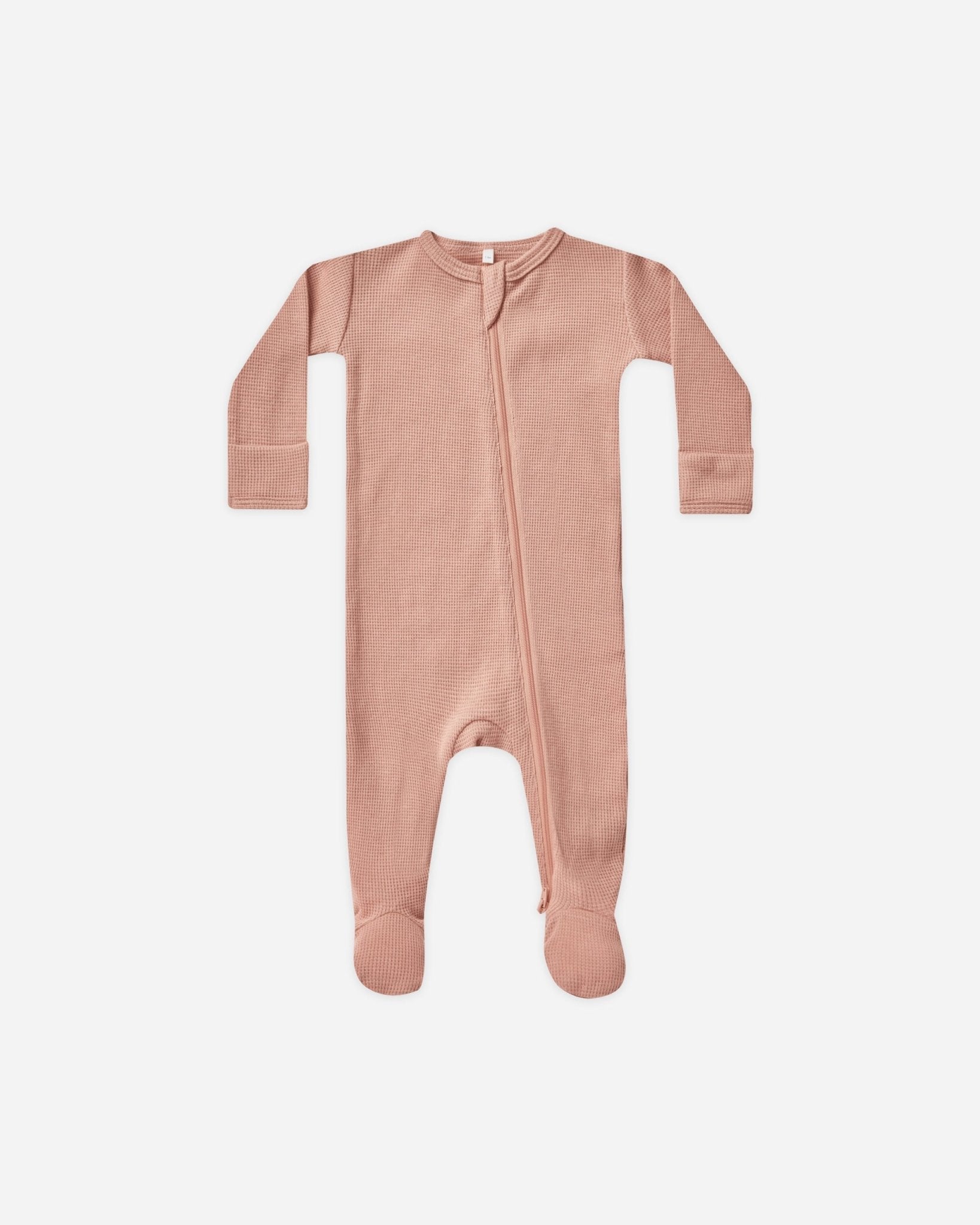 Waffle Zip Footie || Rose* - Rylee + Cru Canada