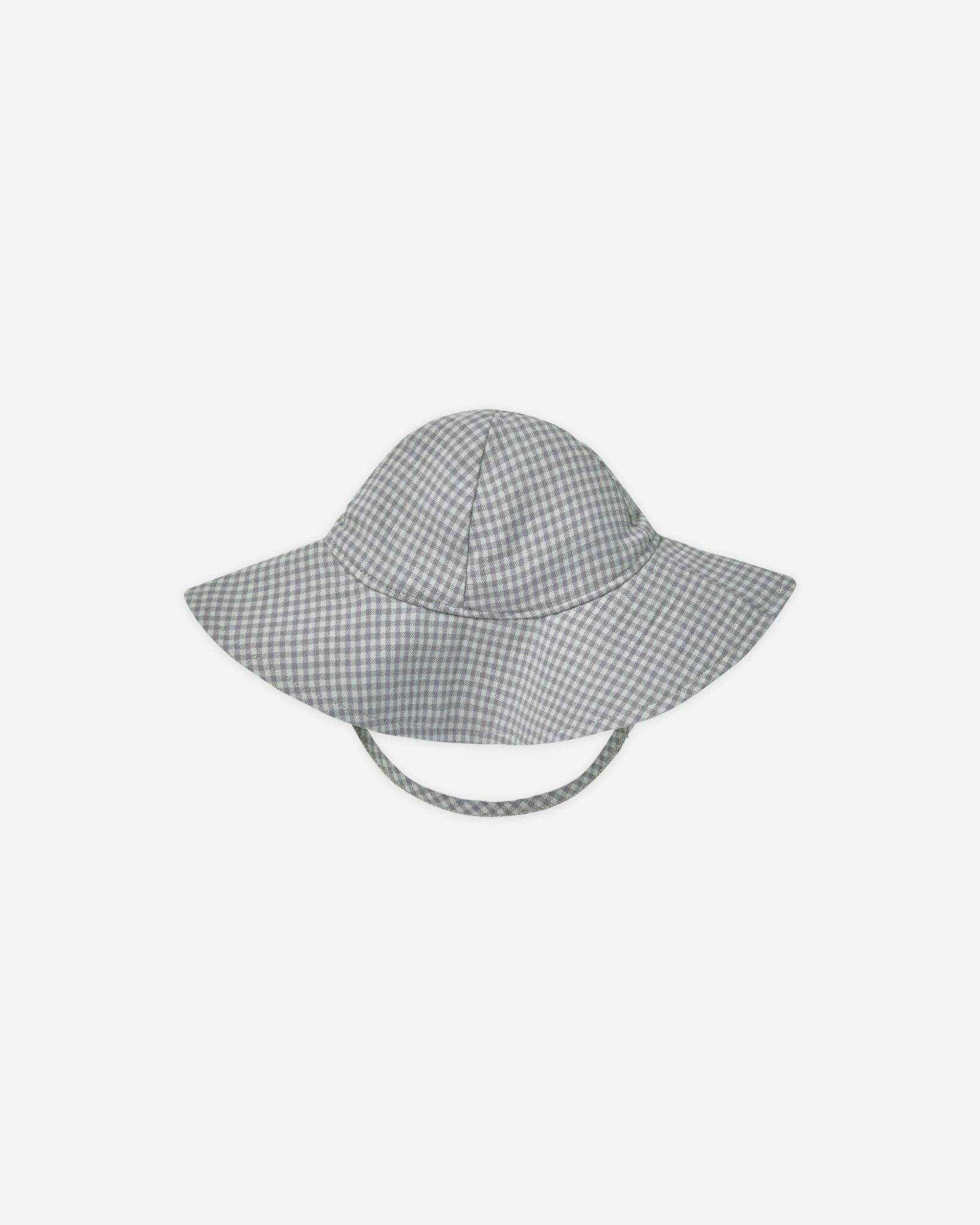 Woven Sun Hat || Blue Gingham* - Rylee + Cru Canada