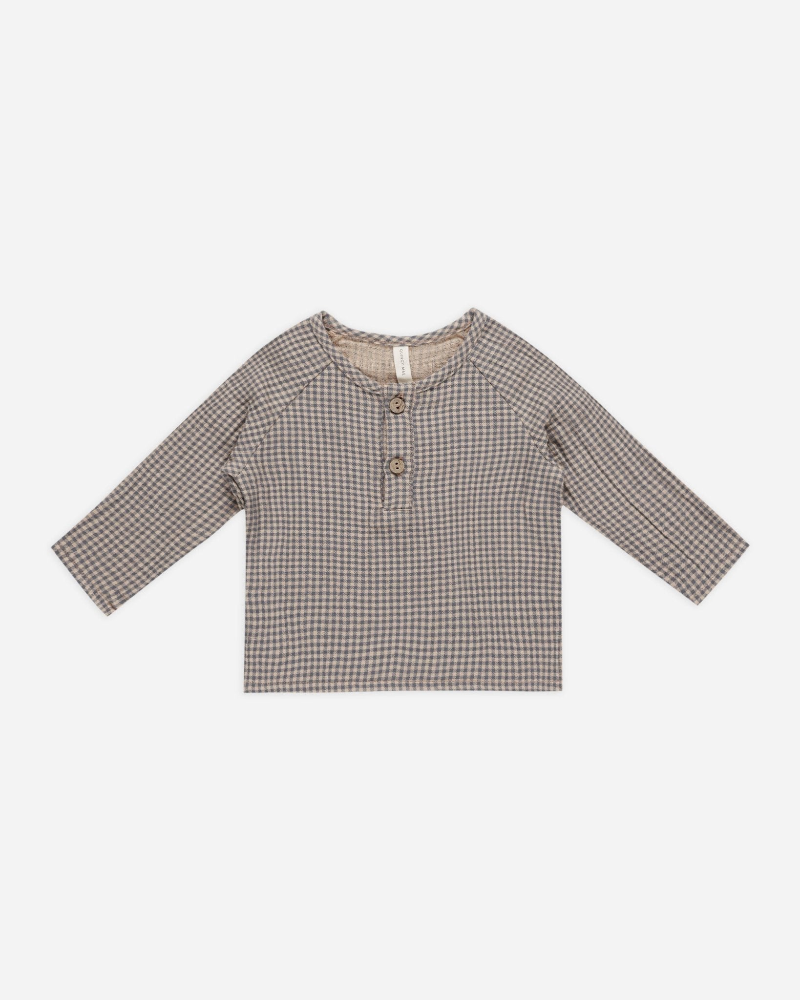 Zion Shirt || Indigo Gingham - Rylee + Cru Canada