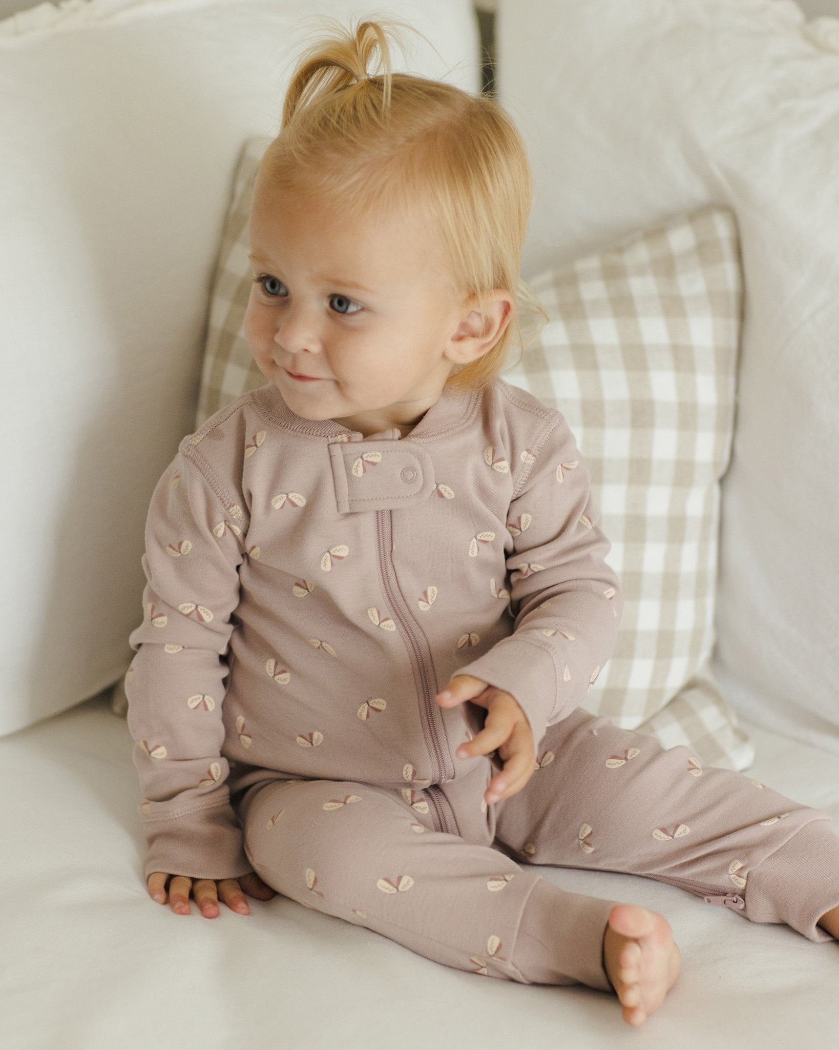 Zip Long Sleeve Sleeper || Butterflies - Rylee + Cru Canada