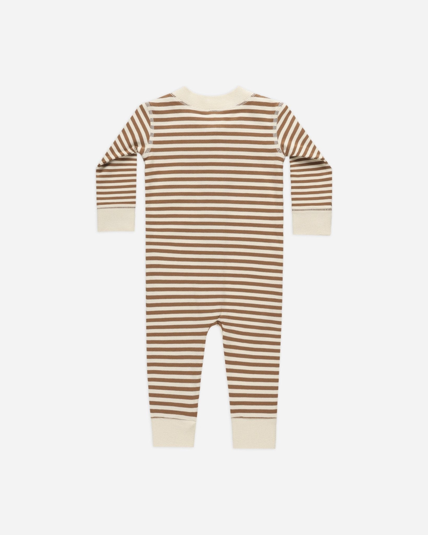 Zip Long Sleeve Sleeper || Cinnamon Stripe - Rylee + Cru Canada