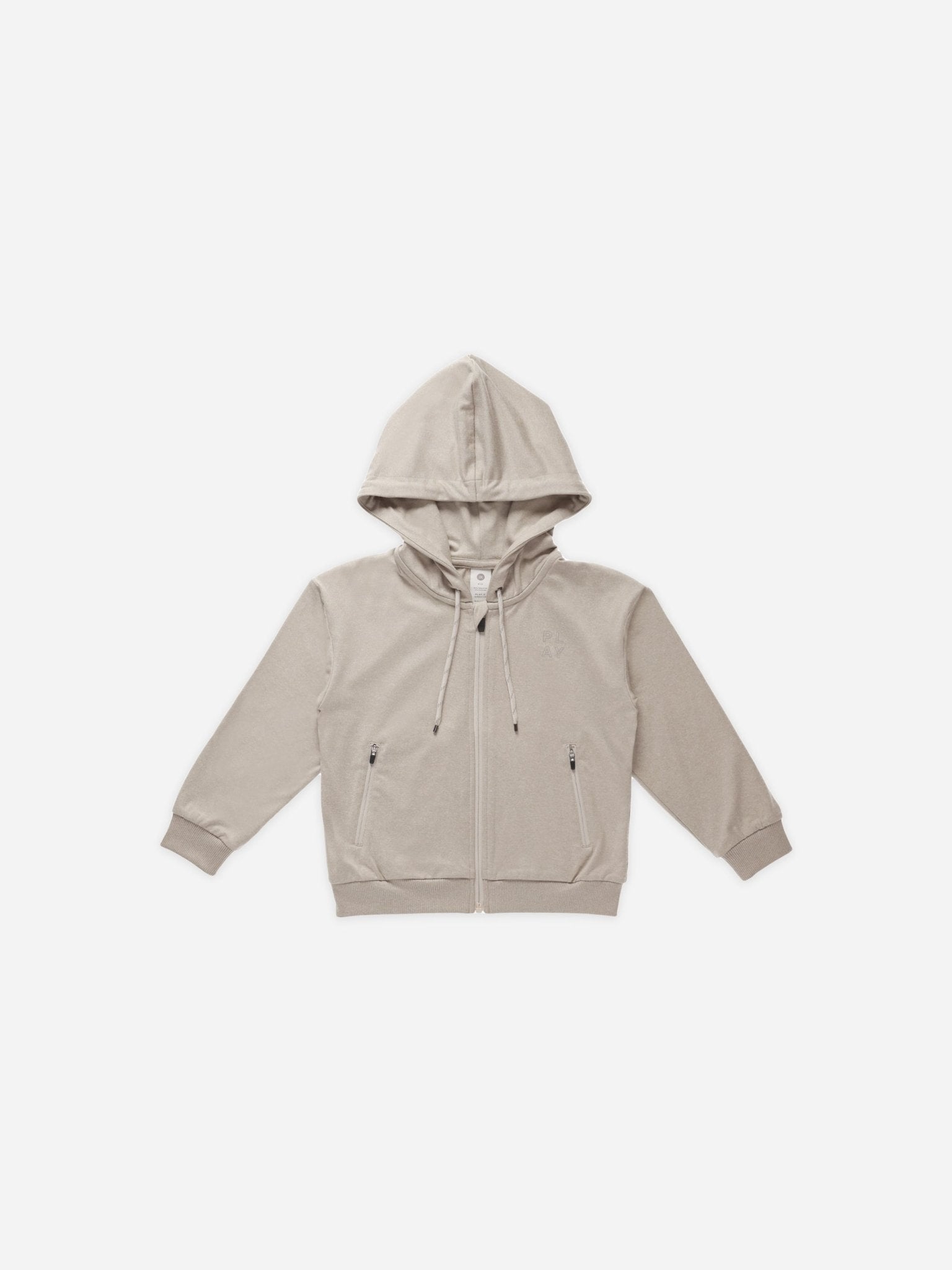 Zip - Up Tech Hoodie || Heathered Dove - Rylee + Cru Canada