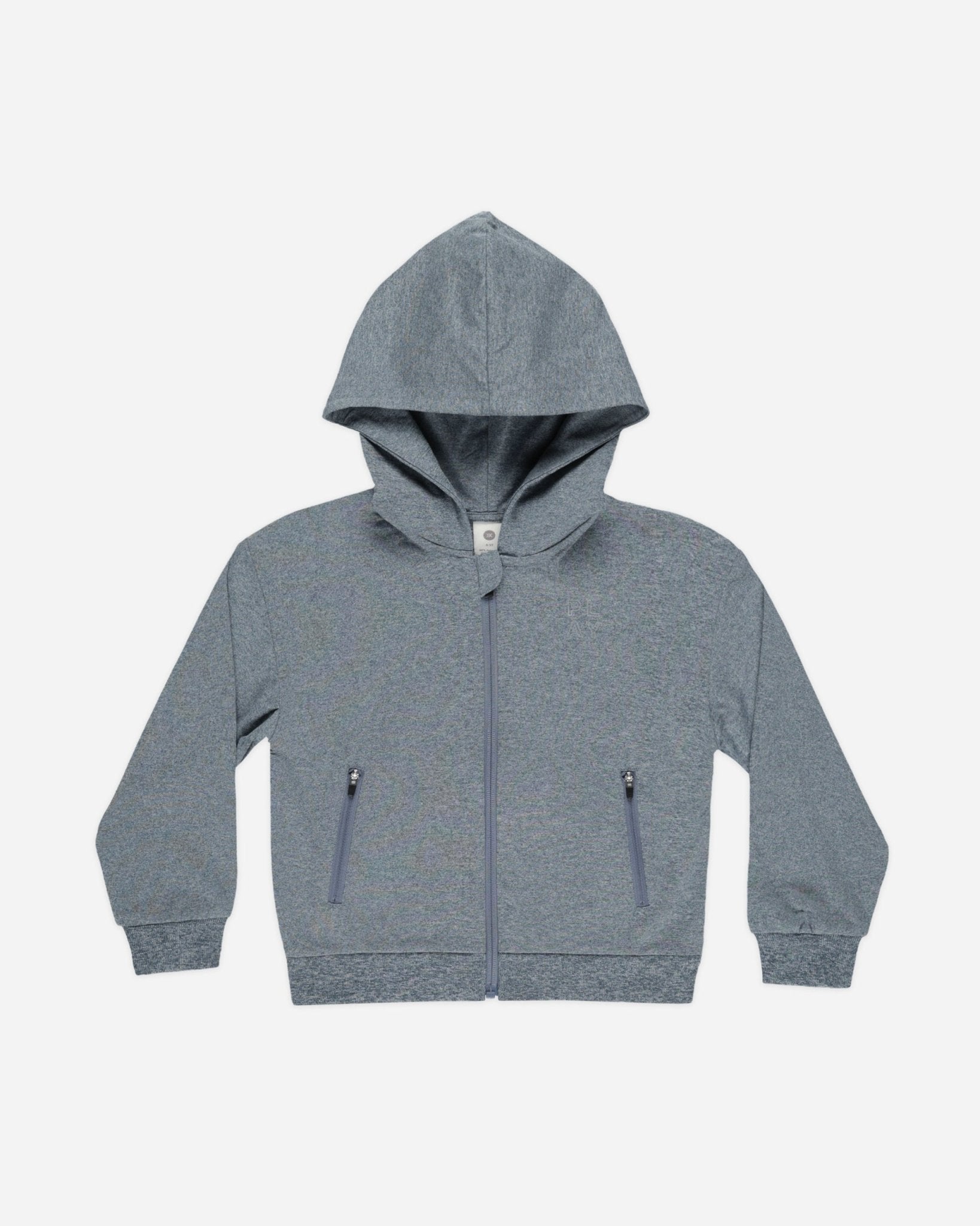 Zip - Up Tech Hoodie | Heathered Indigo - Rylee + Cru Canada