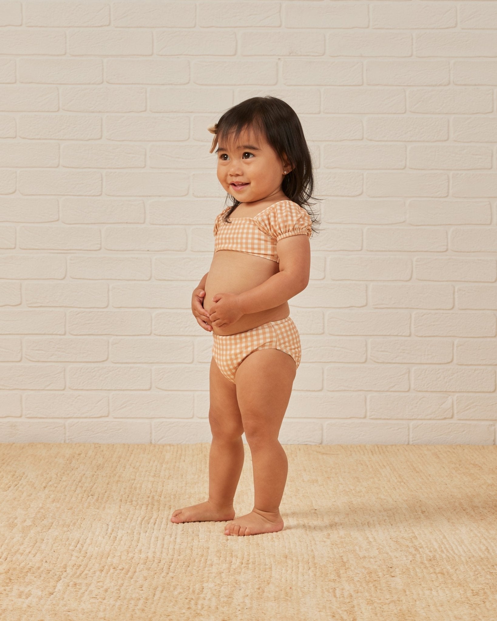 Zippy Two - Piece || Melon Gingham - Rylee + Cru Canada