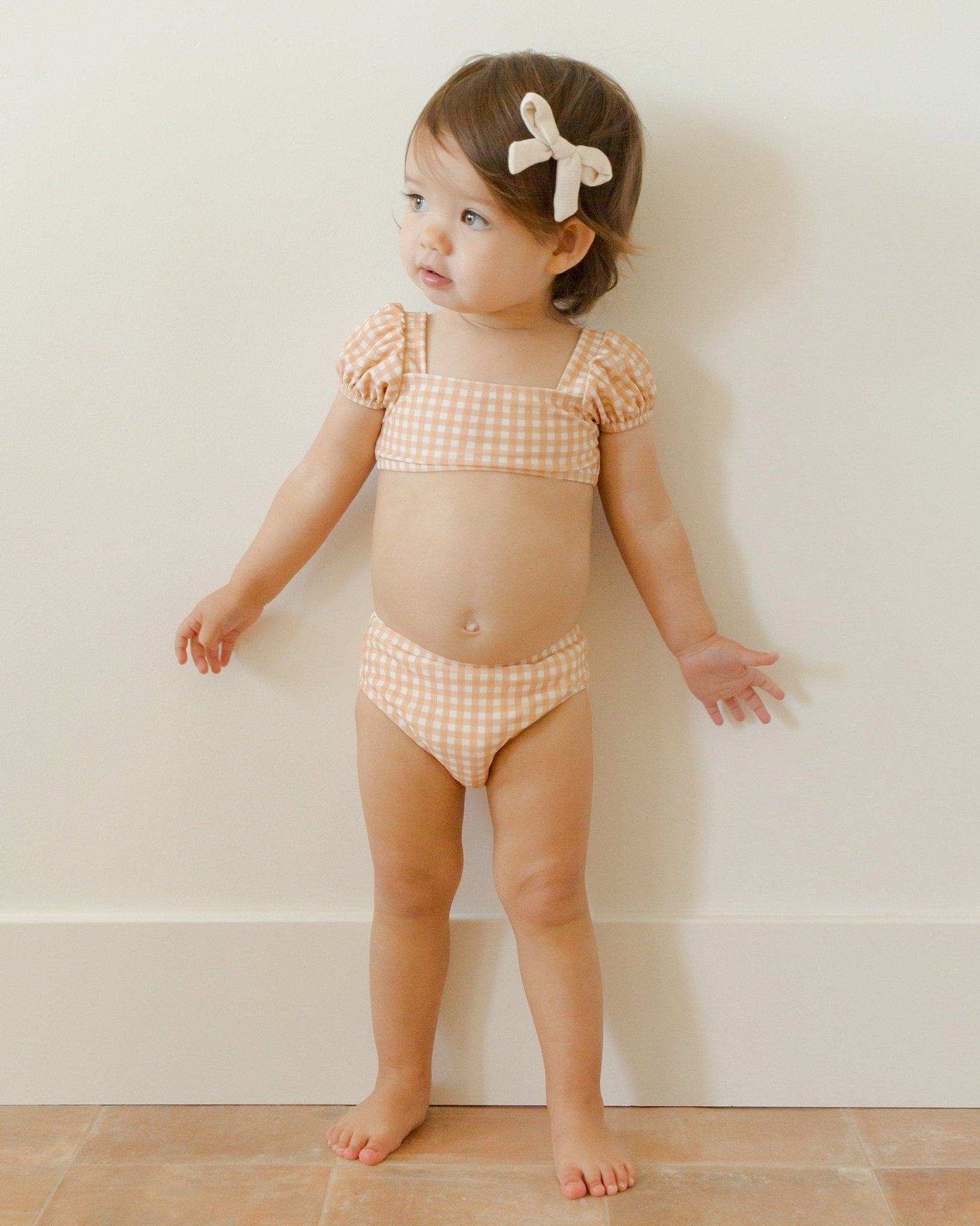 Zippy Two - Piece || Melon Gingham - Rylee + Cru Canada