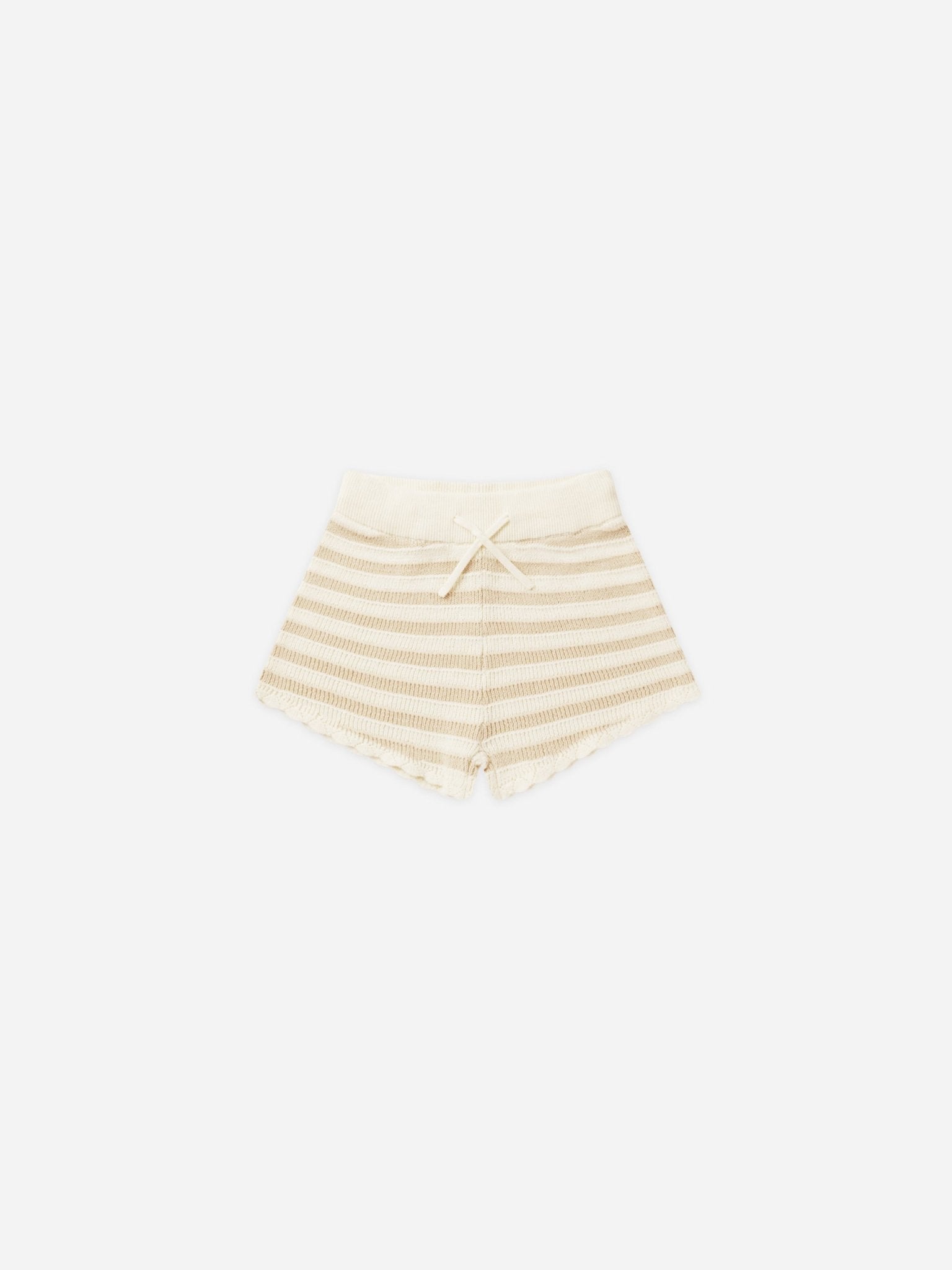 Knit Shorts || Sand Stripe - Rylee + Cru Canada
