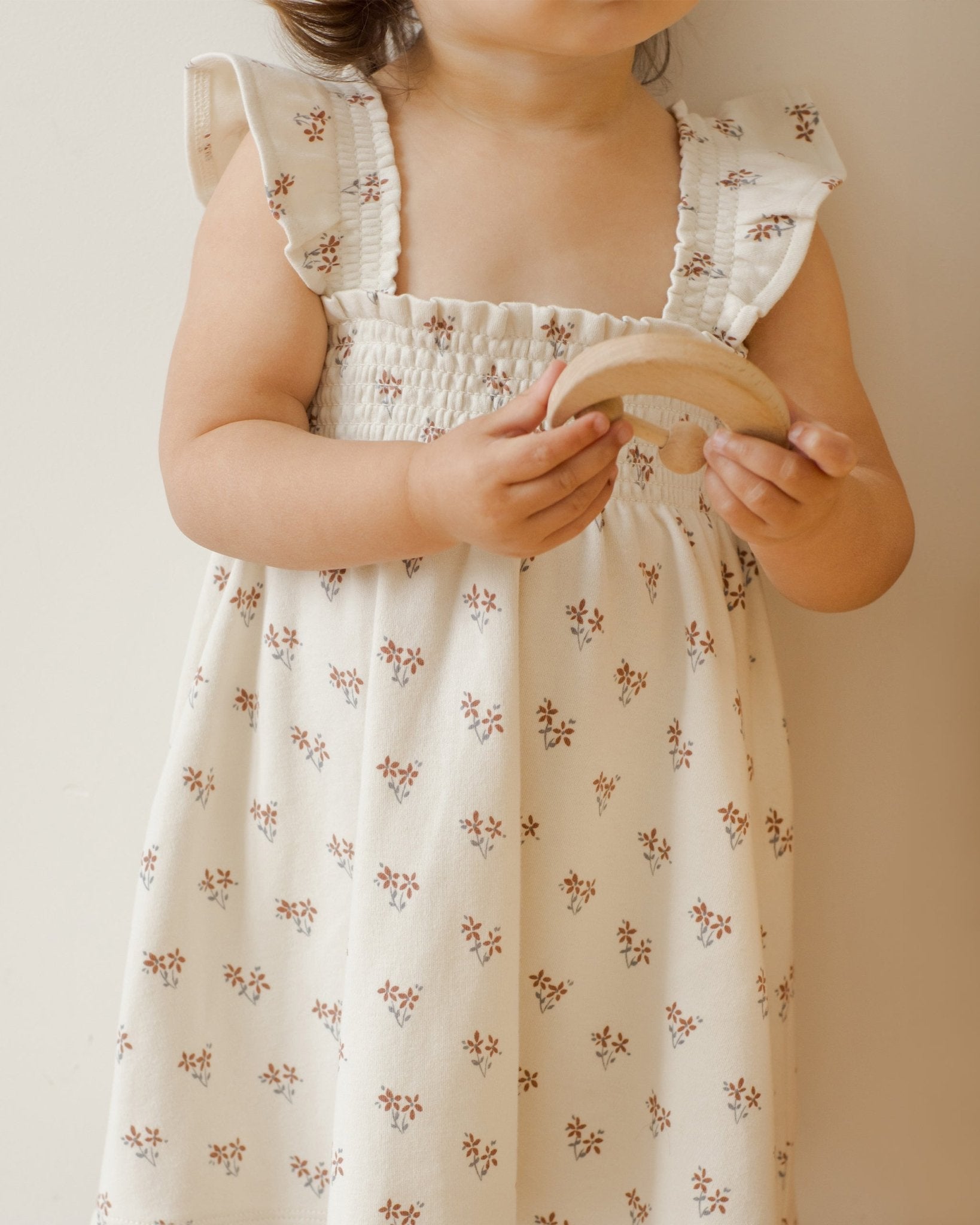 Smocked Jersey Dress || Summer Flower - Rylee + Cru Canada