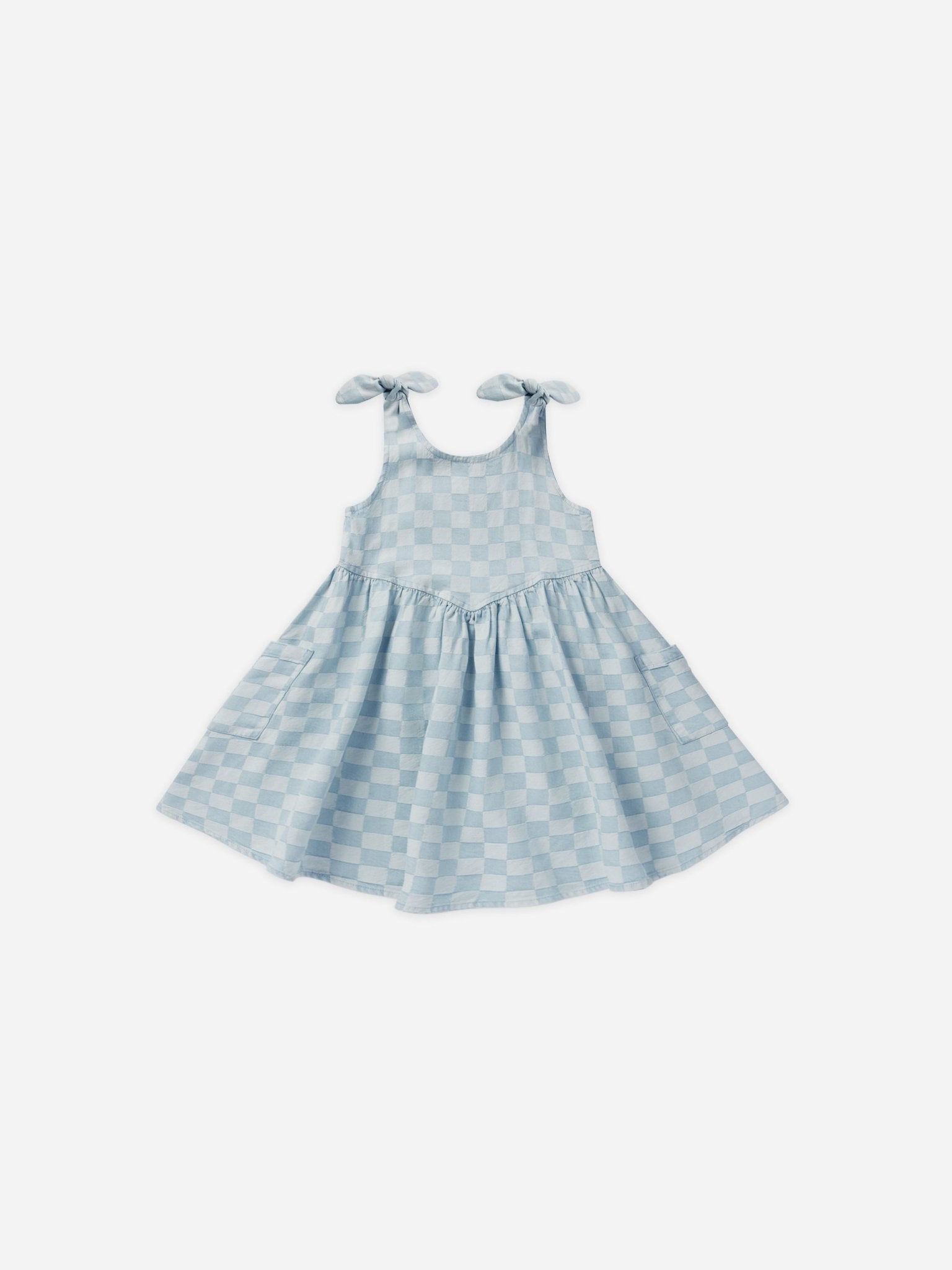 Summer Dress || Blue Check - Rylee + Cru Canada