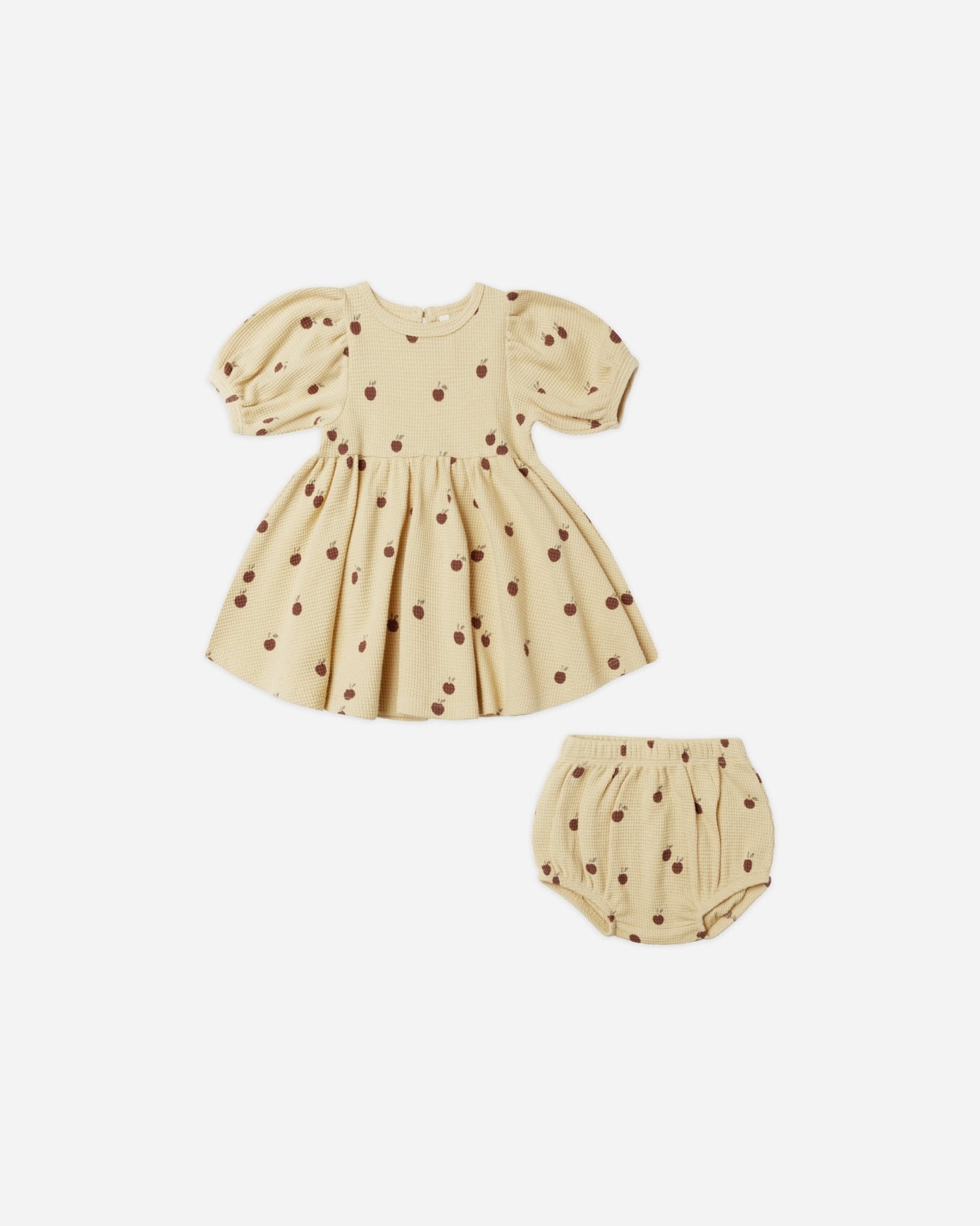 Waffle Babydoll Dress || Apples - Rylee + Cru Canada