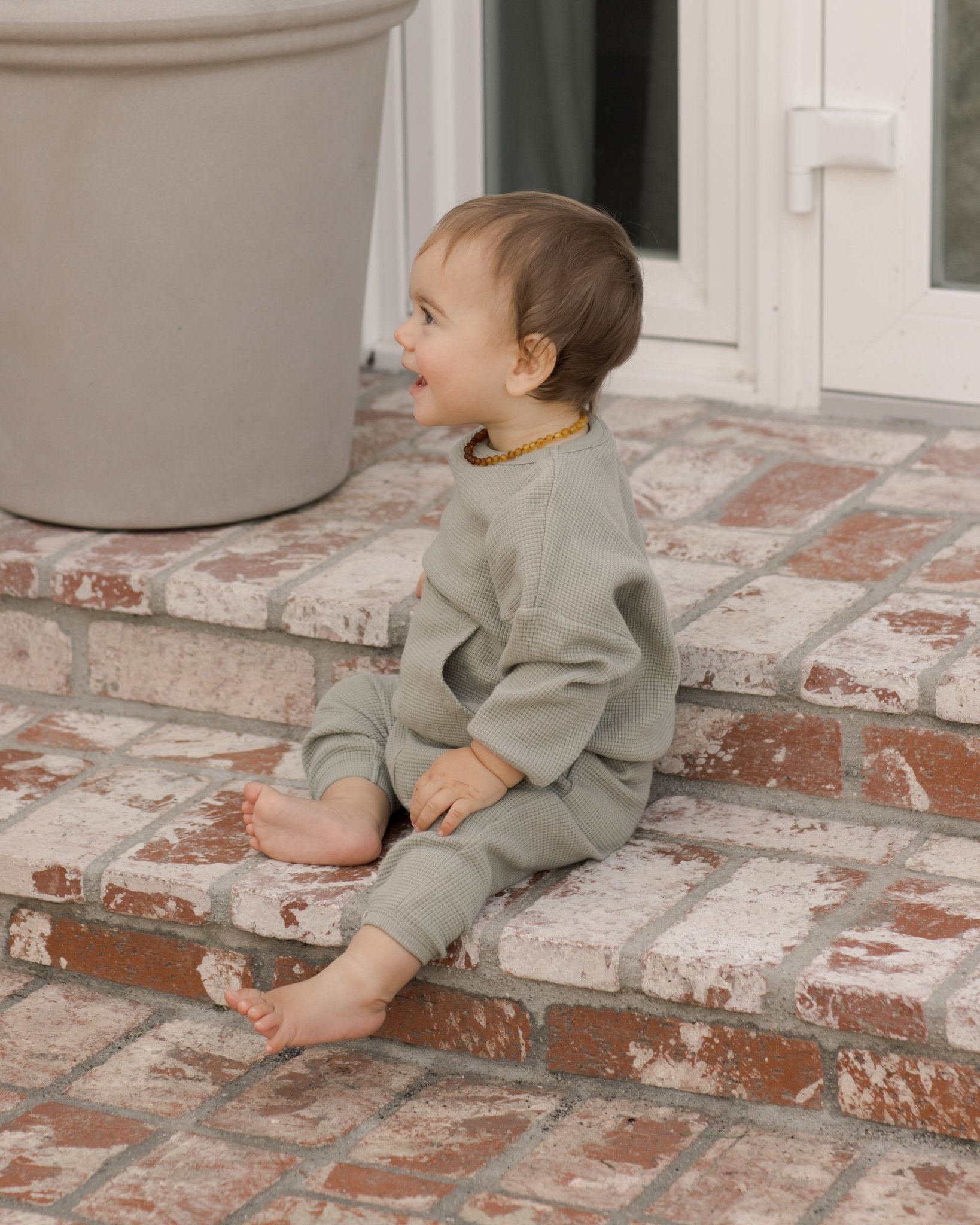 Waffle Slouch Set || Sage - Rylee + Cru Canada